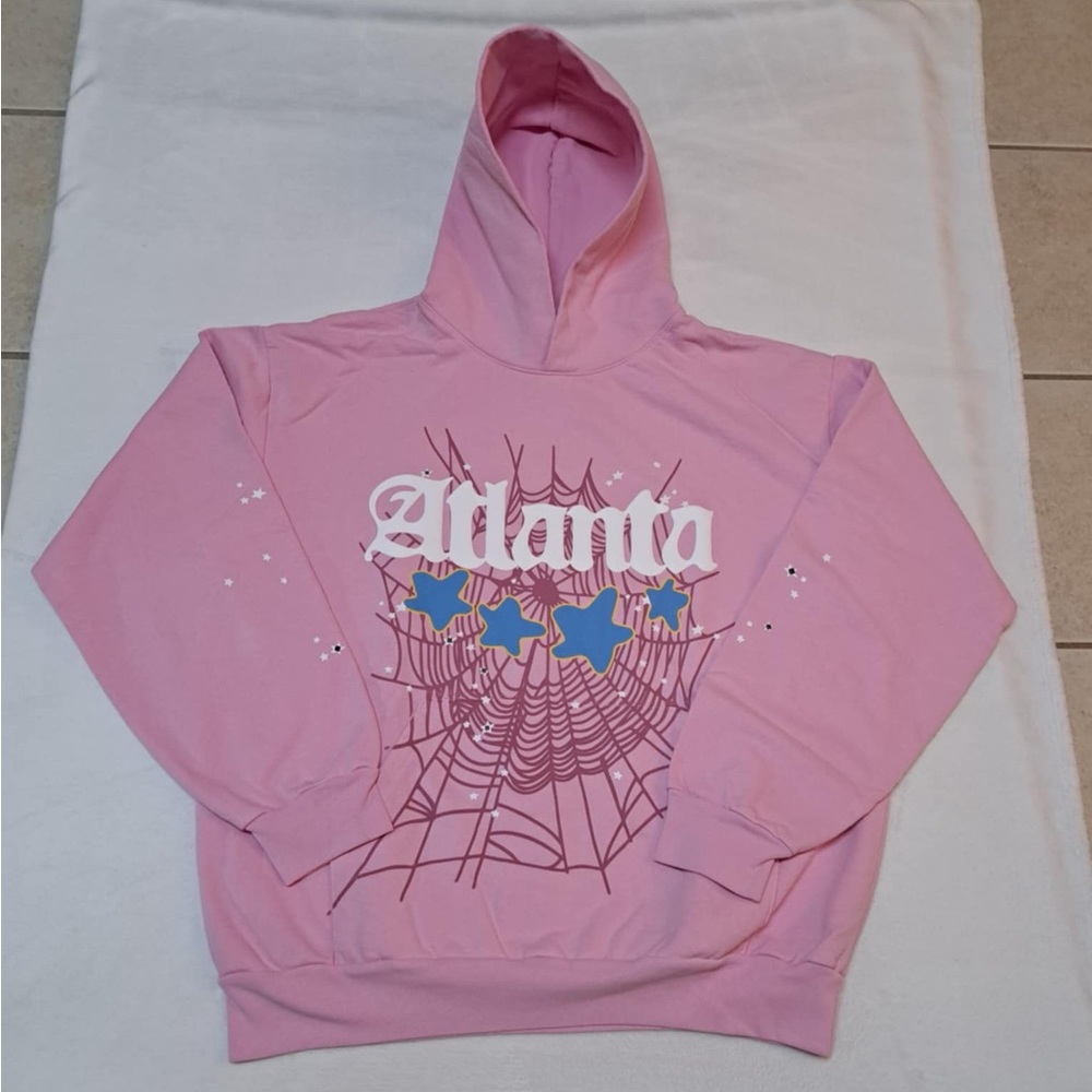 Spider "Atlanta" Pink Hoodie : MEN'S SIZE XL